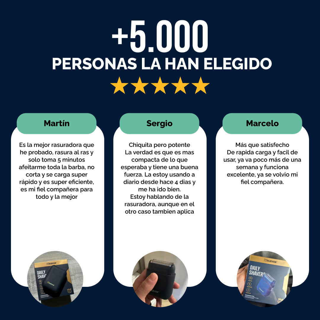 ✨ NUEVA Daily Shaver® – Rasuradora Facial MyHUEVOS®