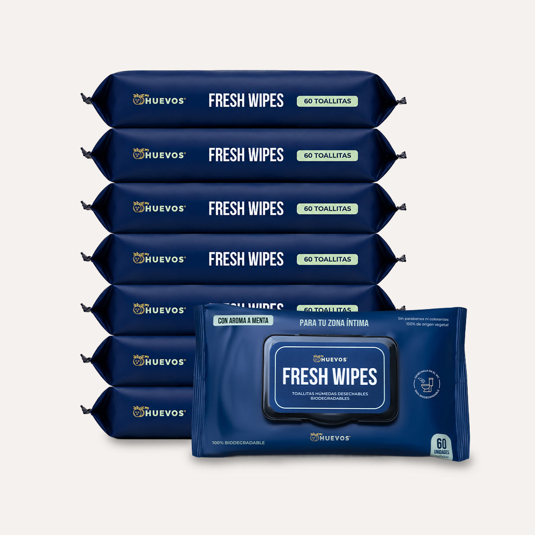 Pack Fresh Wipes (Toallitas Humedas uso diario 60 uni) - Pack 8 (480 uni)